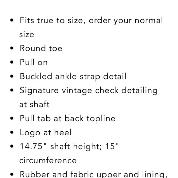 Burberry Rain Boots Sz 10 - Picture 10 of 11